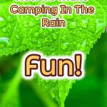 camping in the rain
