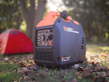 generator and tent