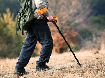 treaure hunting with a metal detector