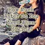 hiker drinking water