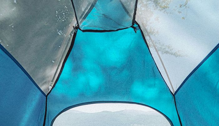 tent with condensation