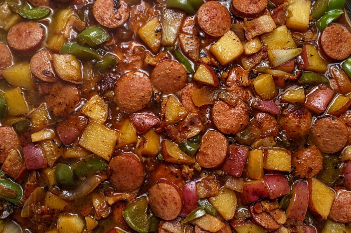 sausage and potatoes